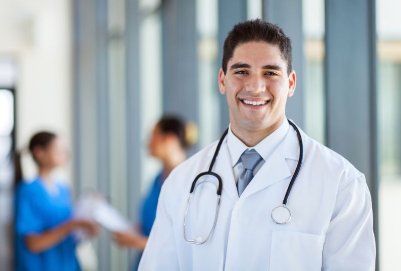 physician smiling