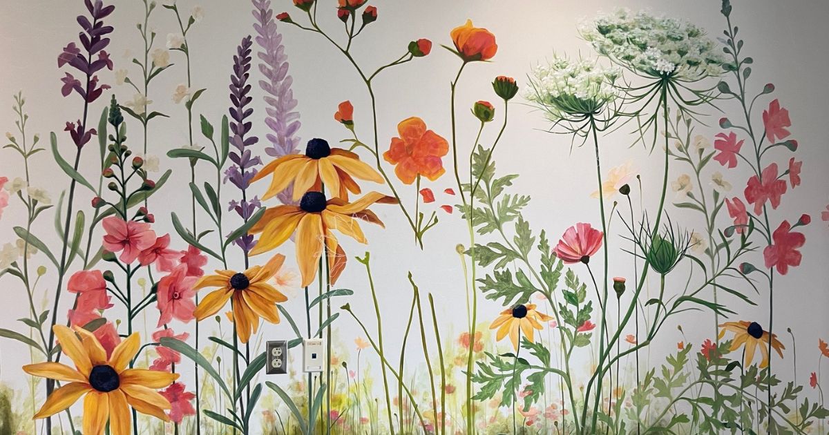 Flower mural