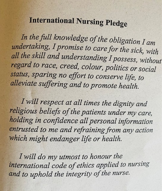 nursing pledge