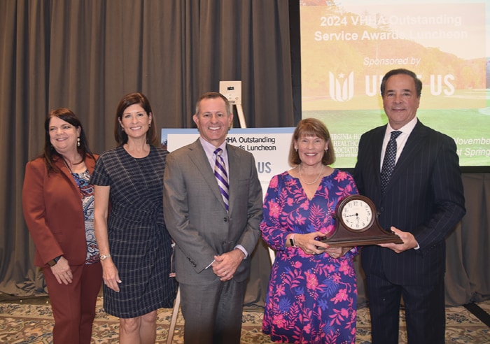 Harry Smith with Valley Health team