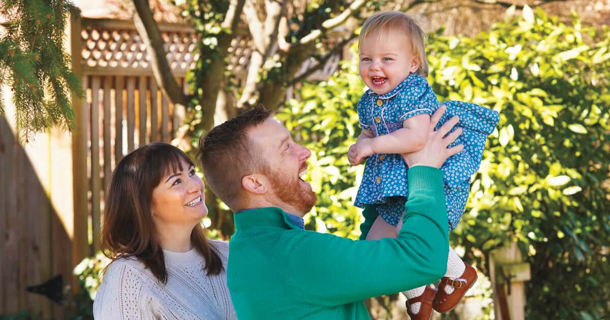 Mary Beth with husband and daughter