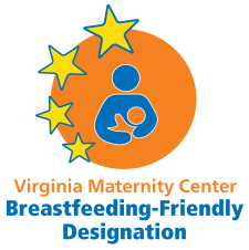 Virginia Maternity Center Breastfeeding-Friendly Designation badge