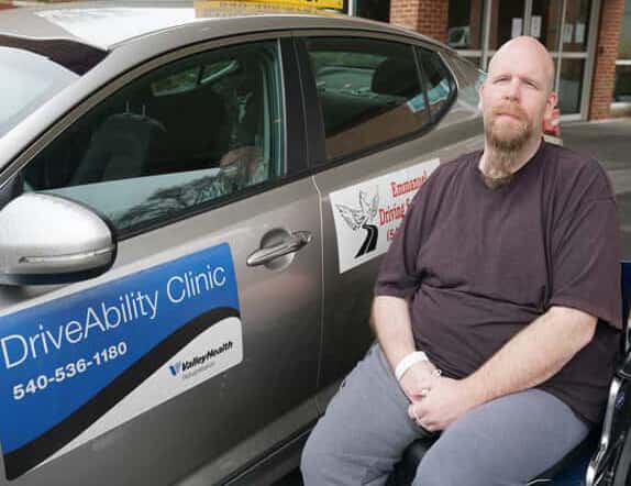 Clemens at the DriveAbility Clinic in Winchester