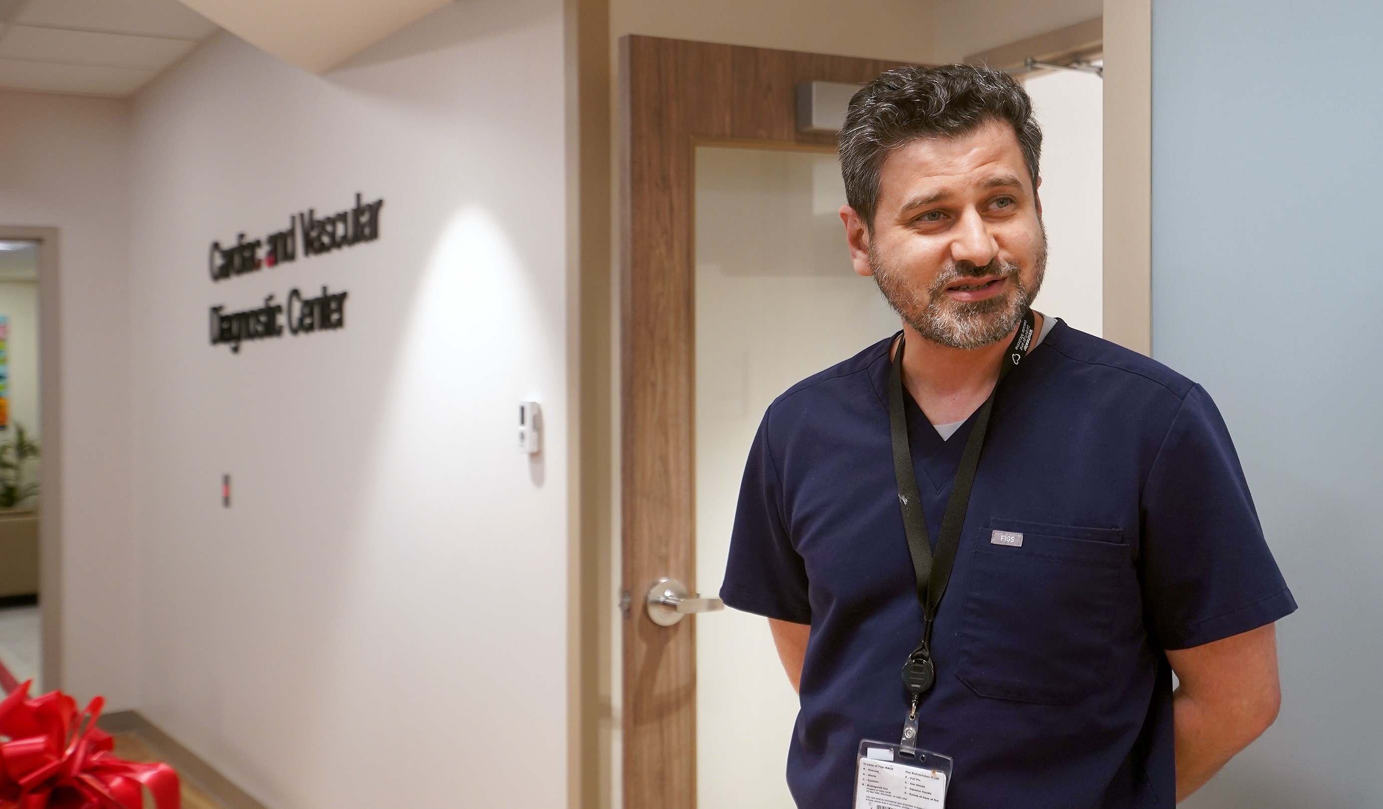 Photo of Dr. Al-Najafi at ribbon cutting event