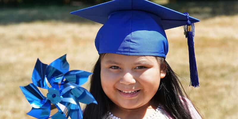 Smiling young graduate