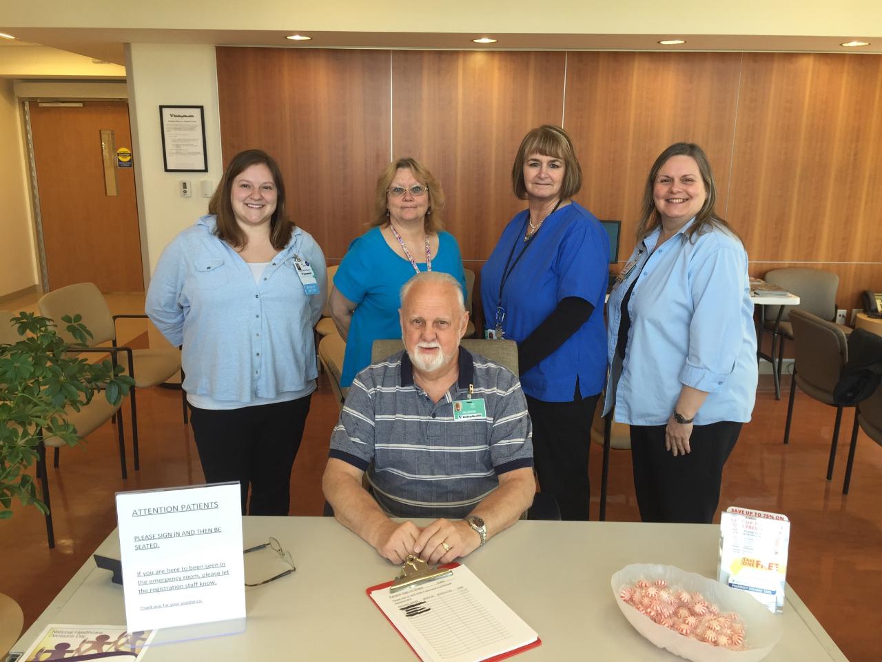 Volunteers at Hampshire Memorial Hospital