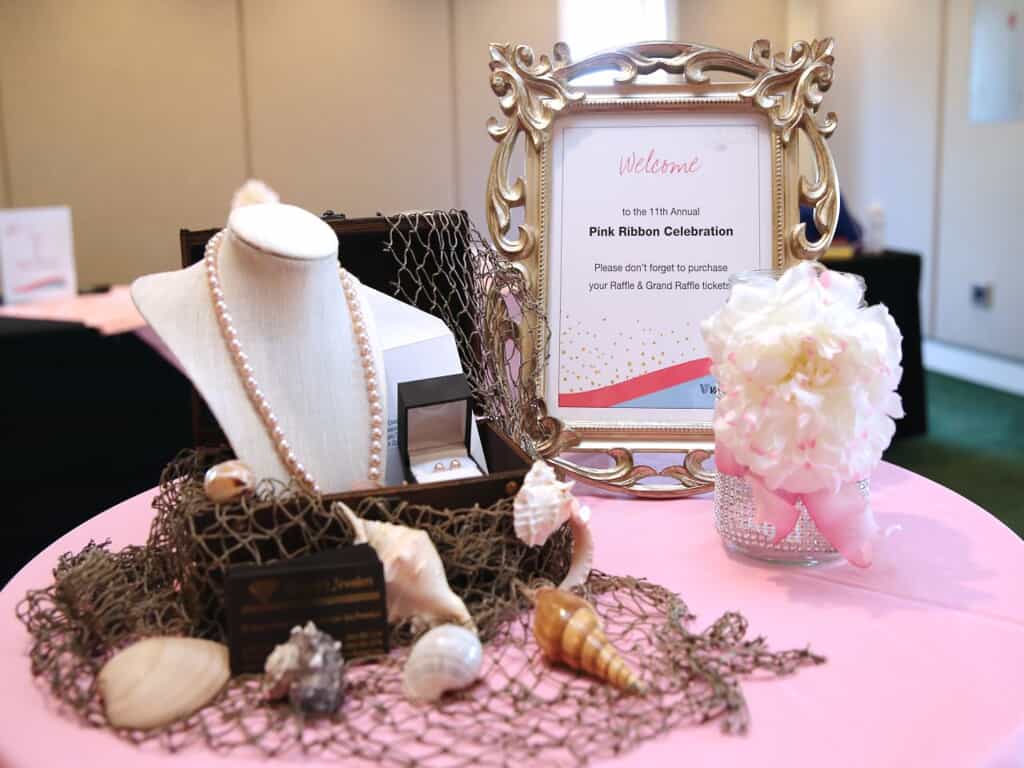 11th Annual Pink Ribbon Celebration table decor